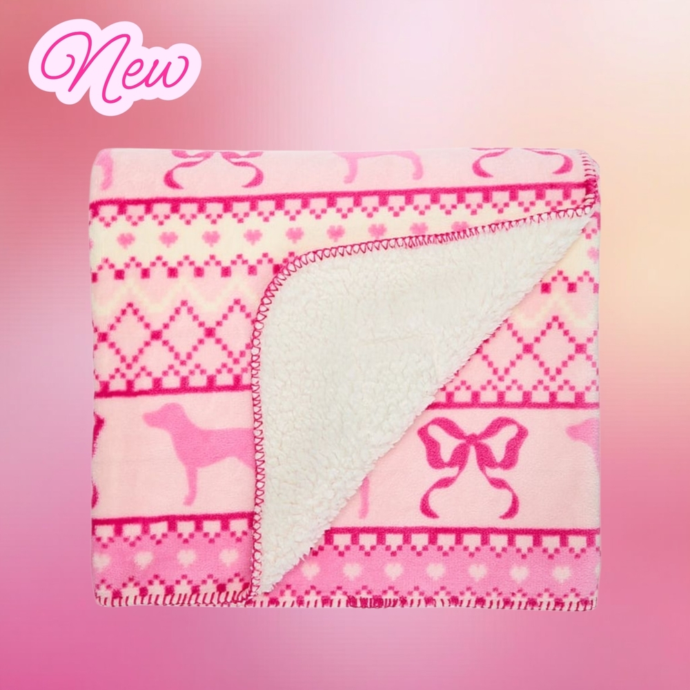 PINK x LoveShackFancy Cozy Plush Blanket